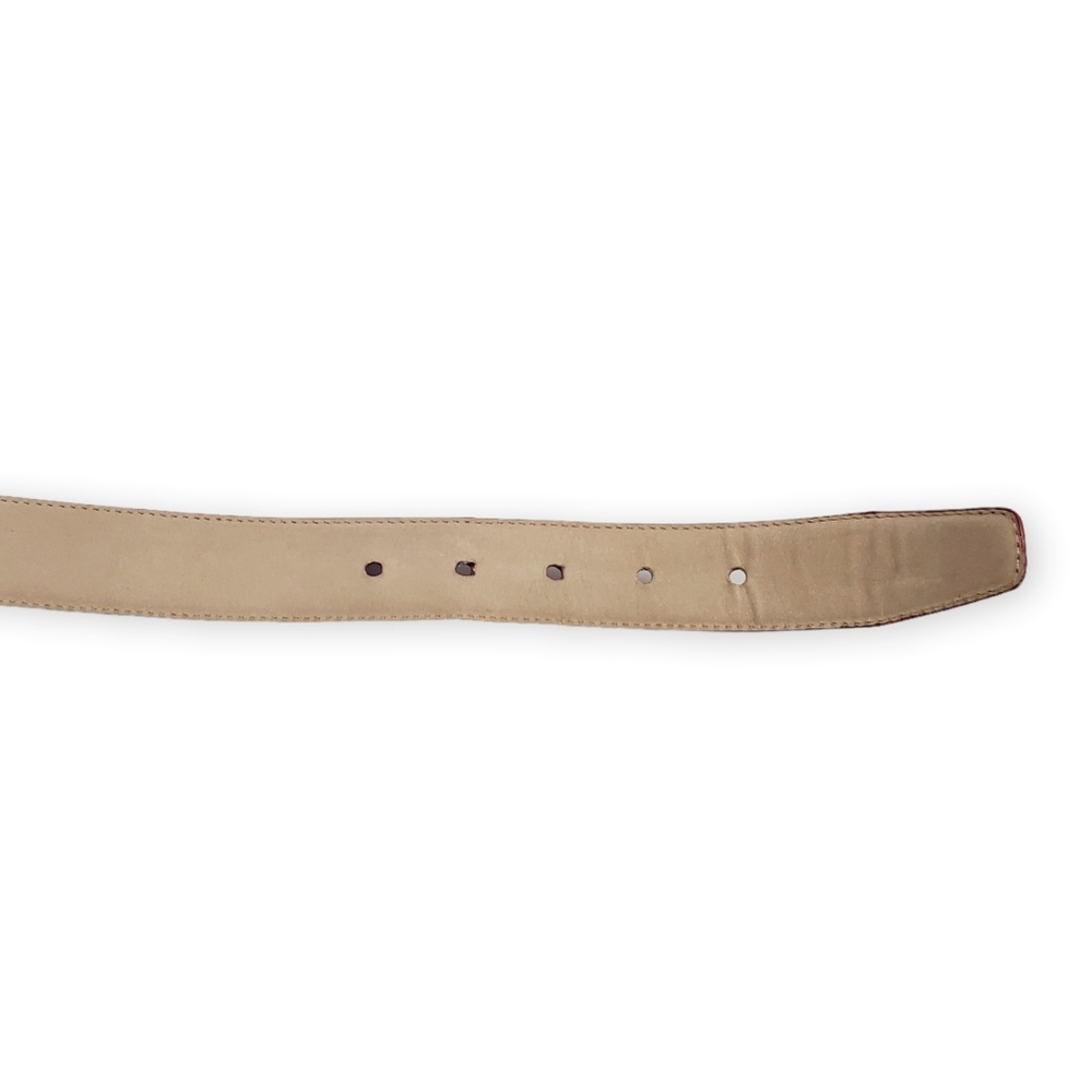 Talbots Red Leather Belt with Gold Buckle - Picture 10 of 11